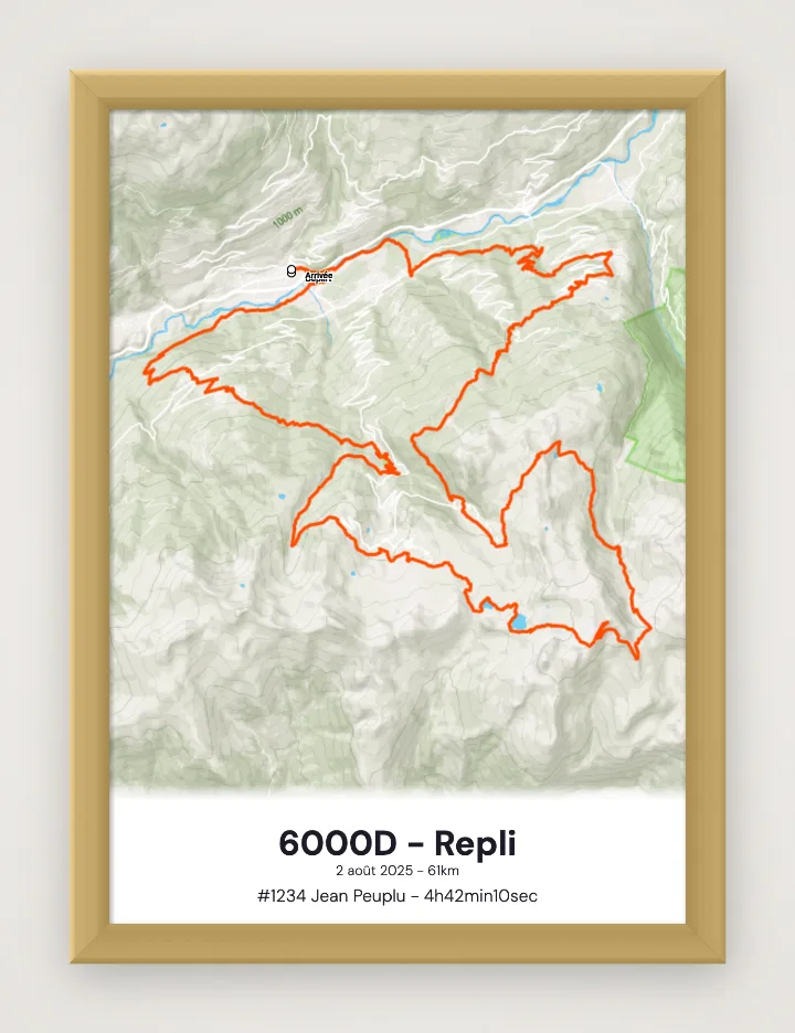 Gerahmtes Poster 6000D - Repli
