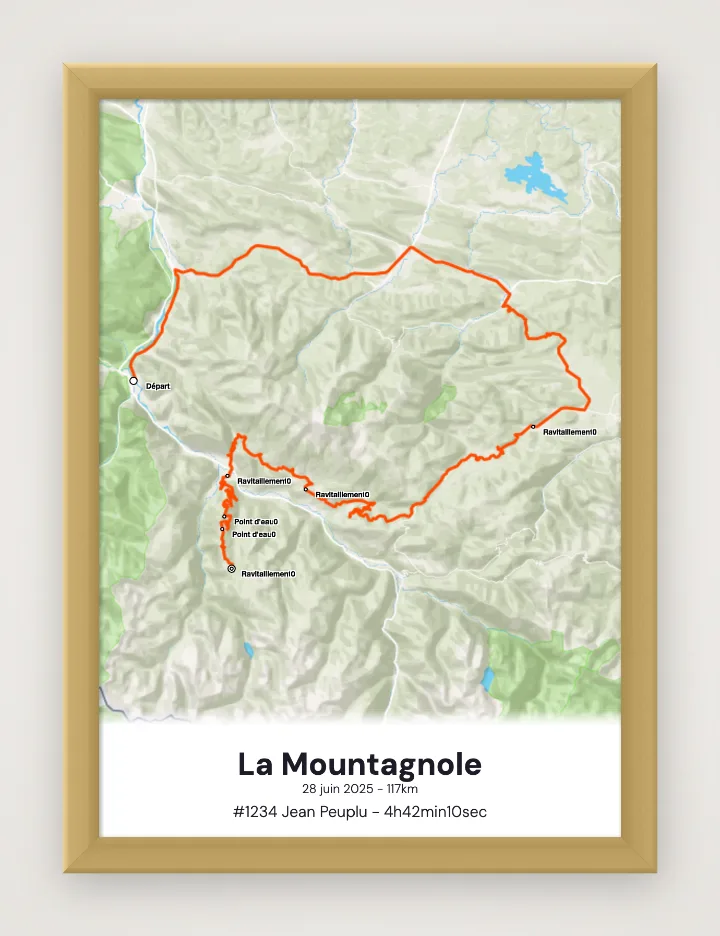 Affiche La Mountagnole encadrée