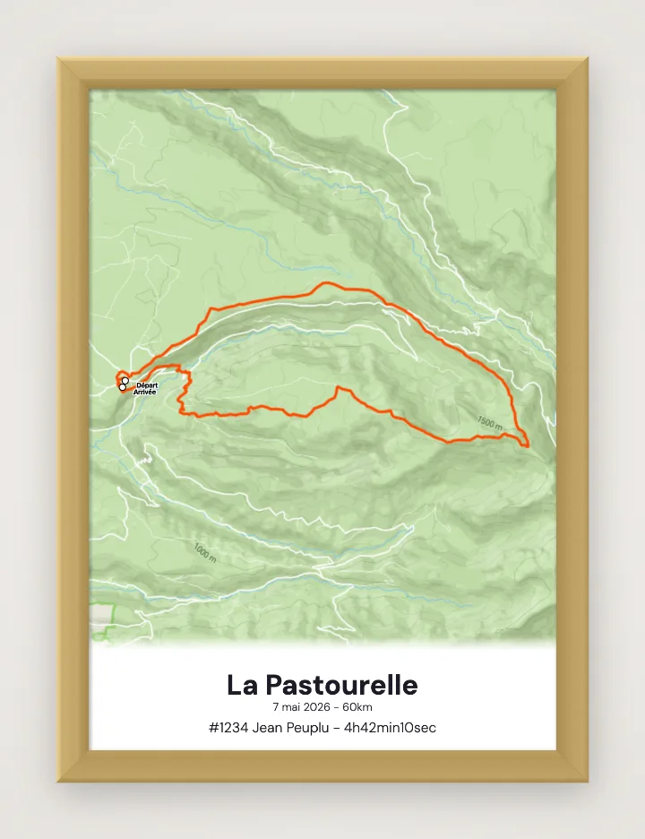 Poster La Pastourelle incorniciato