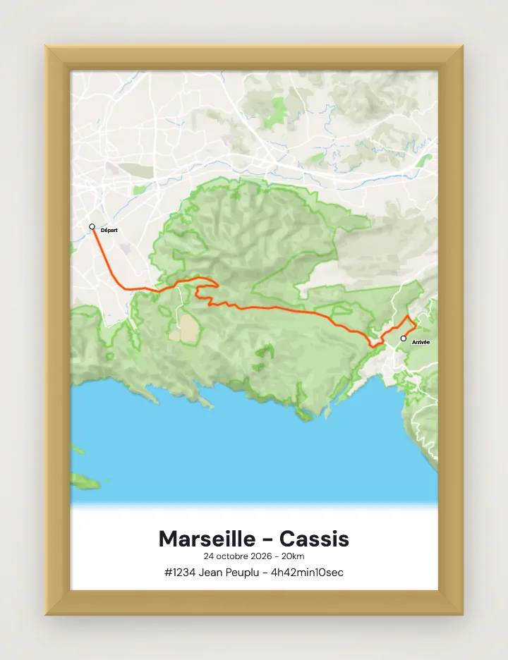 Marseille - Cassis framed poster