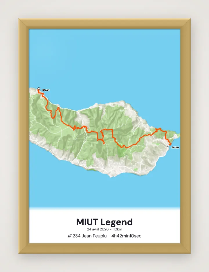 Póster MIUT Legend enmarcado