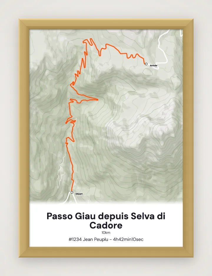 Passo Giau depuis Selva di Cadore framed poster