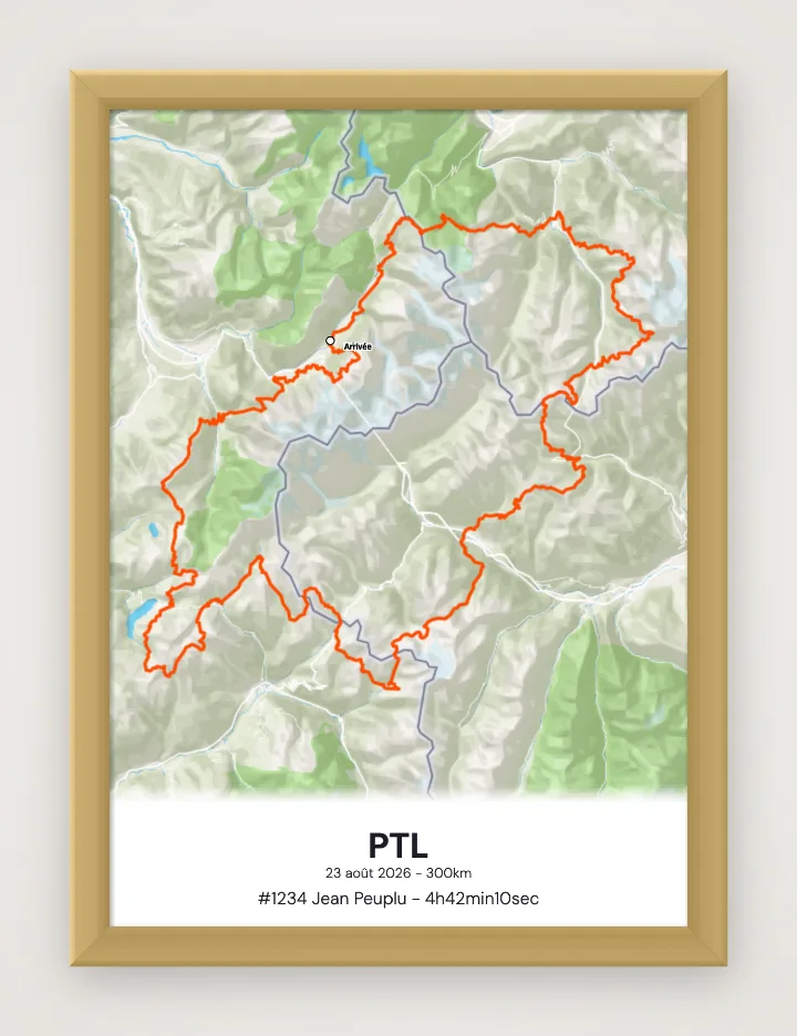 Poster PTL incorniciato