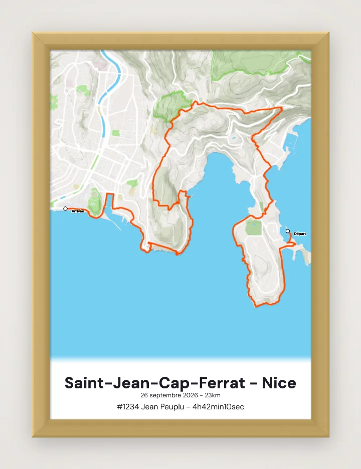 Poster Saint-Jean-Cap-Ferrat - Nice incorniciato