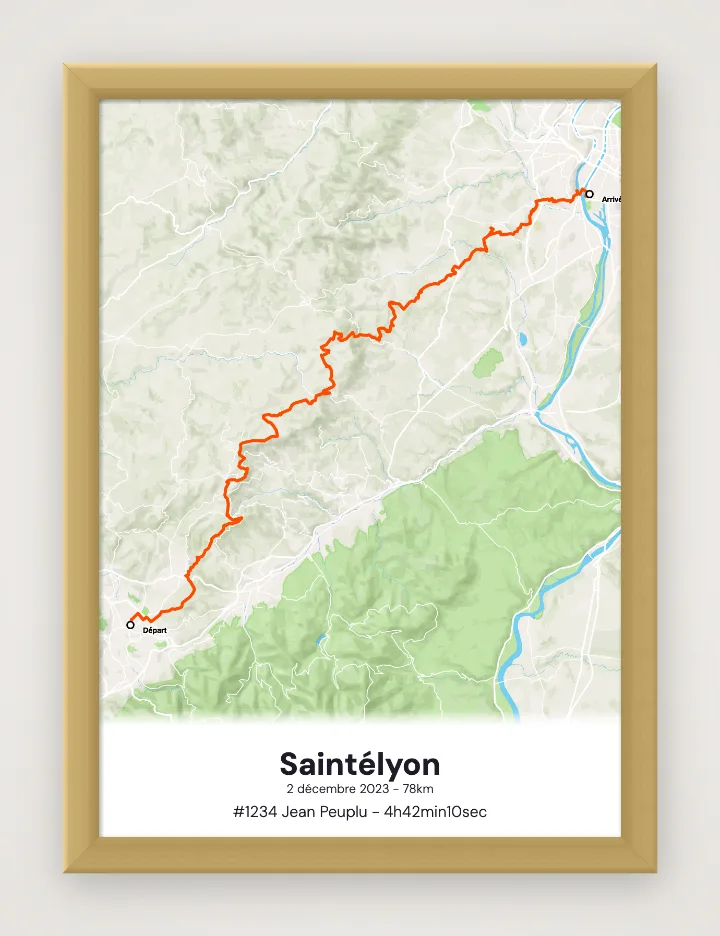 Gerahmtes Poster Saintélyon