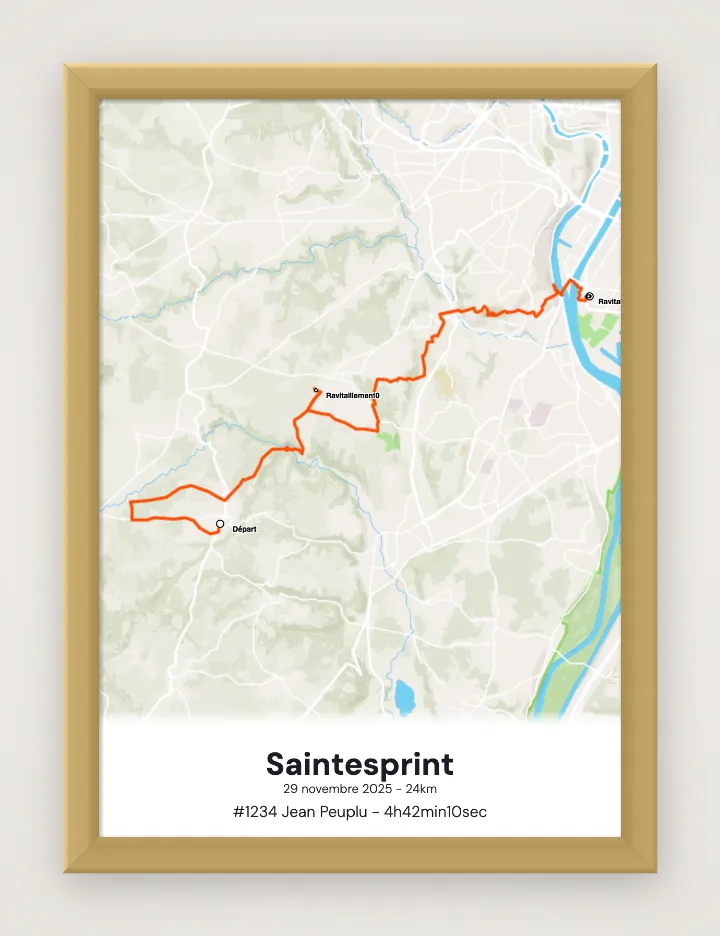 Gerahmtes Poster Saintesprint