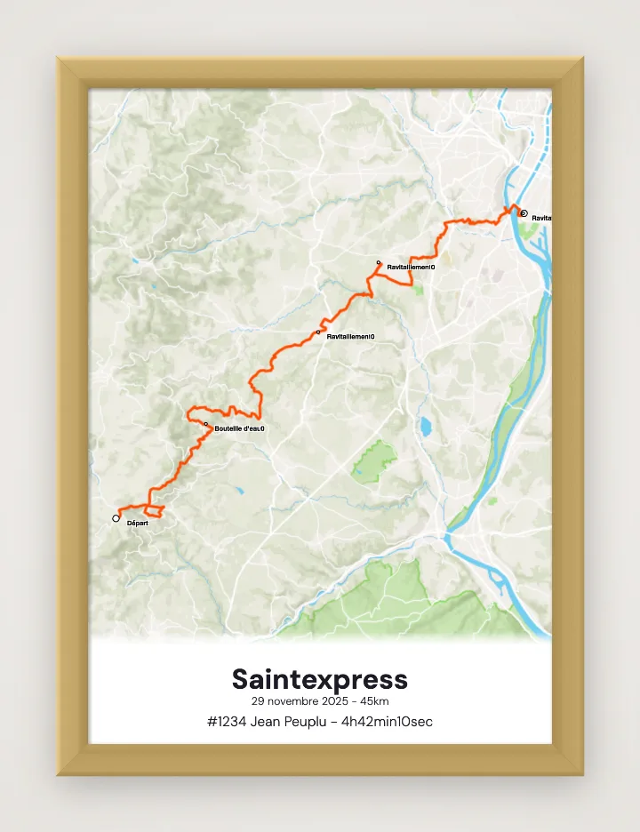 Gerahmtes Poster Saintexpress