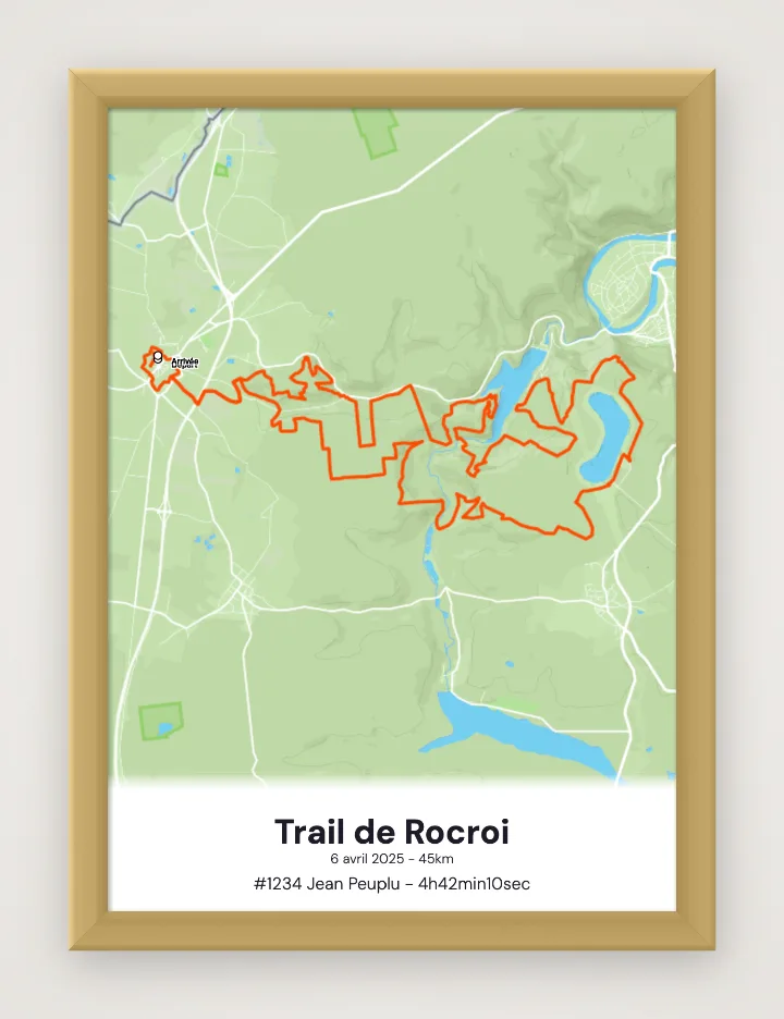 Poster Trail de Rocroi incorniciato