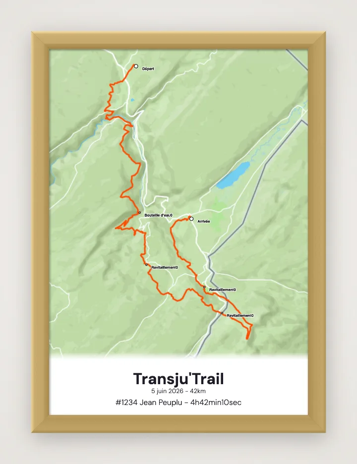Póster Transju'Trail enmarcado