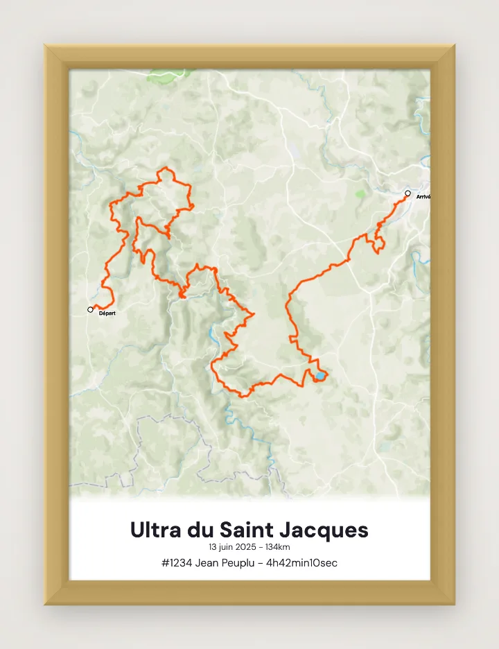 Poster Ultra du Saint Jacques incorniciato