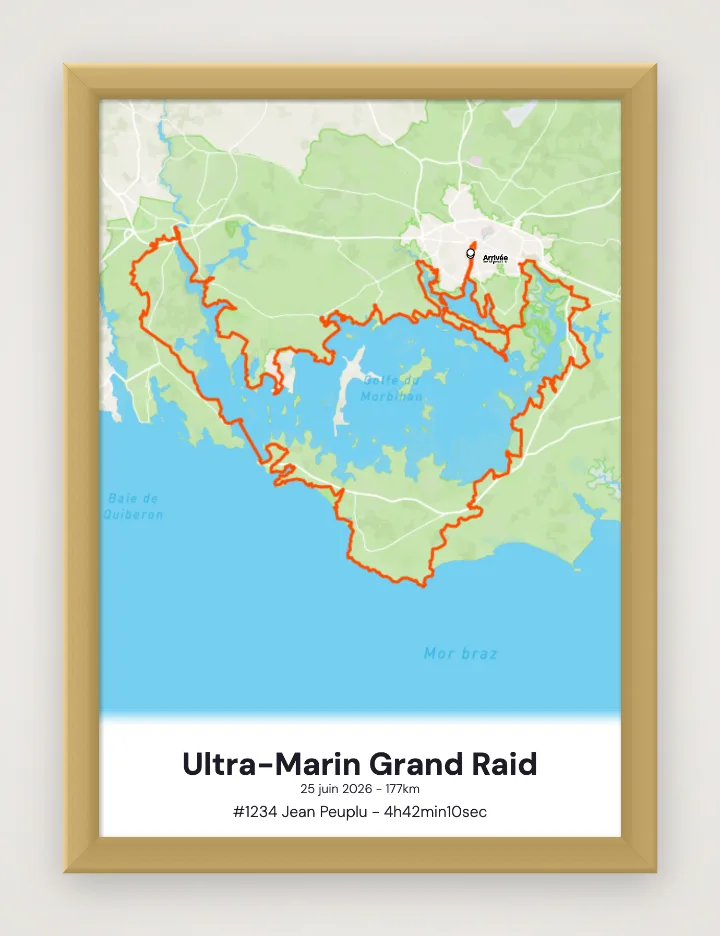 Poster Ultra-Marin Grand Raid incorniciato