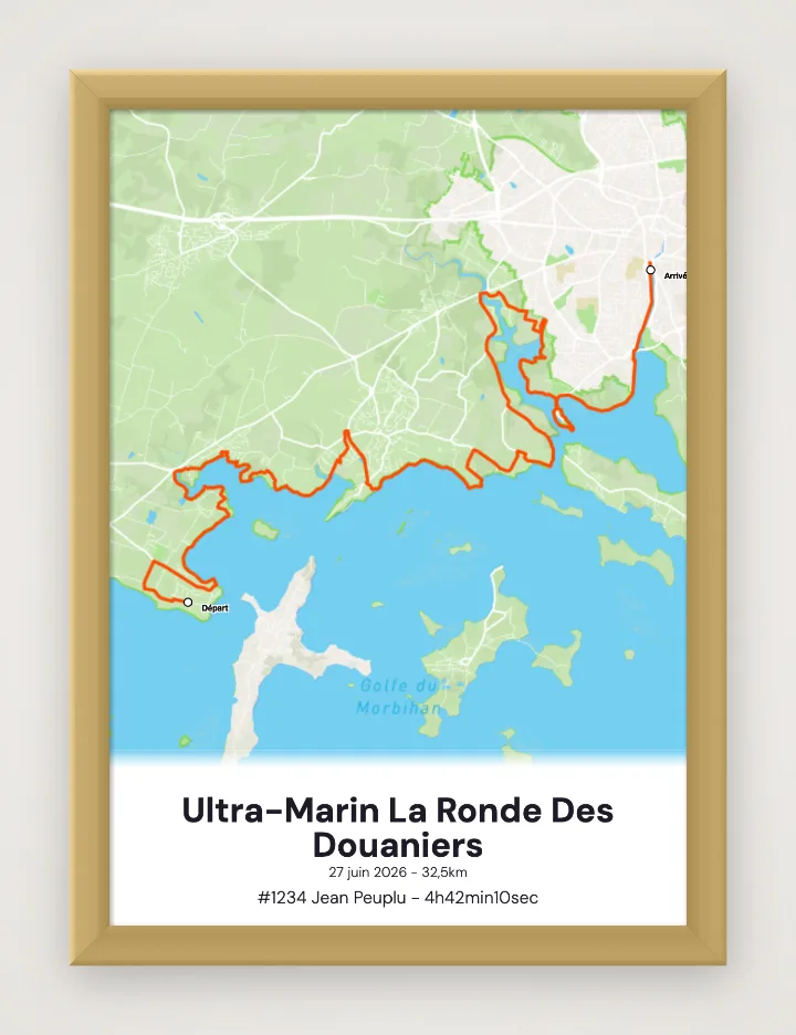 Gerahmtes Poster Ultra-Marin La Ronde Des Douaniers
