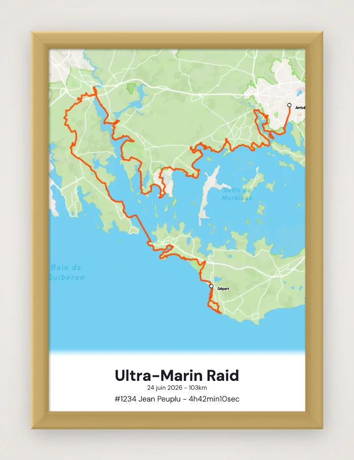 Gerahmtes Poster Ultra-Marin Raid