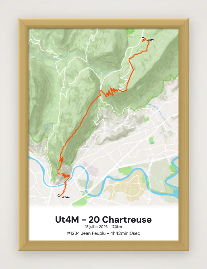 Ingelijste poster Ut4M - 20 Chartreuse