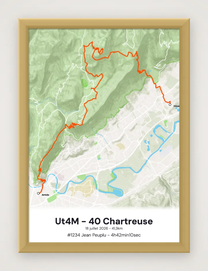 Ingelijste poster Ut4M - 40 Chartreuse