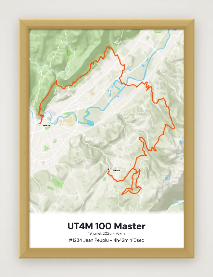 Gerahmtes Poster UT4M 100 Master