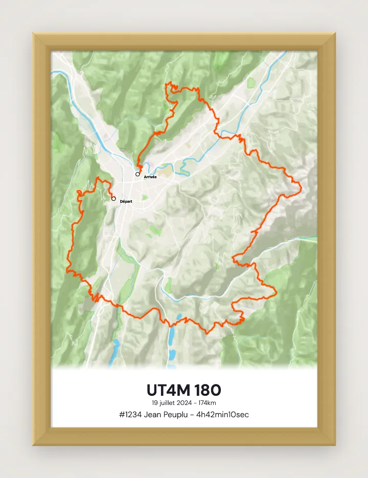 Gerahmtes Poster UT4M 180
