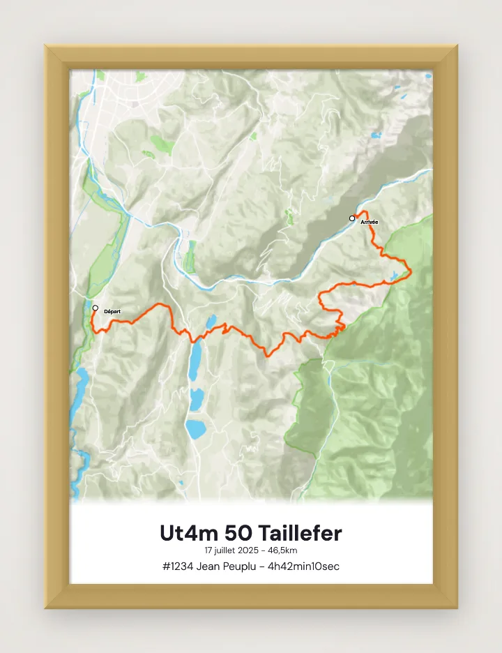 Poster Ut4m 50 Taillefer incorniciato