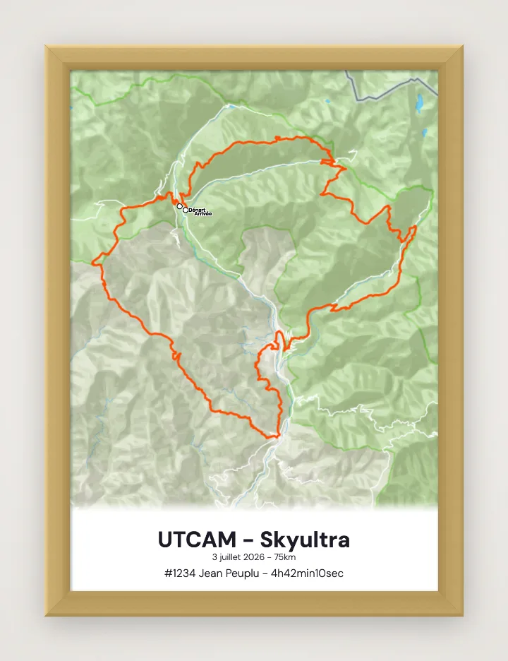 Poster UTCAM - Skyultra incorniciato