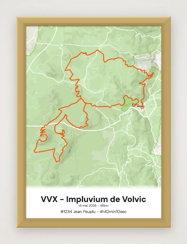 Ingelijste poster VVX - Impluvium de Volvic