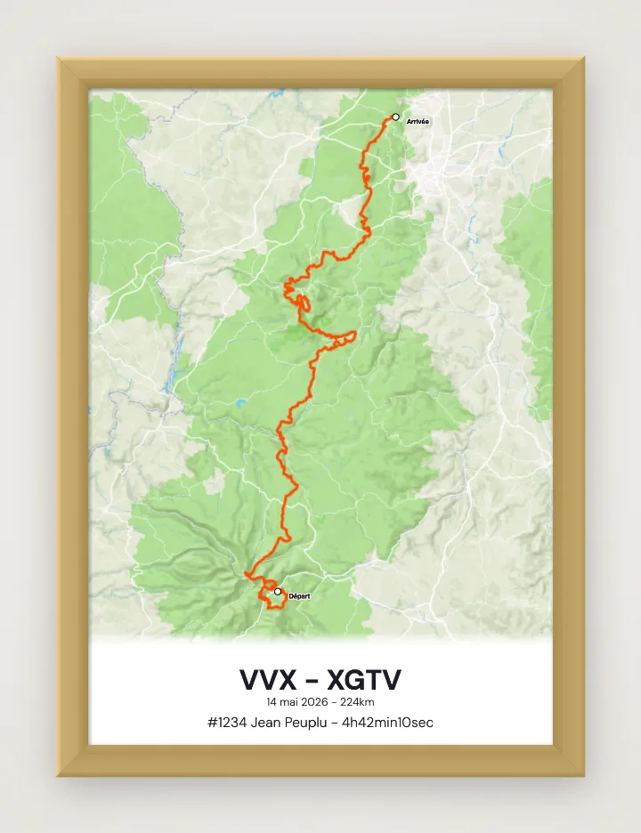 Ingelijste poster VVX - XGTV