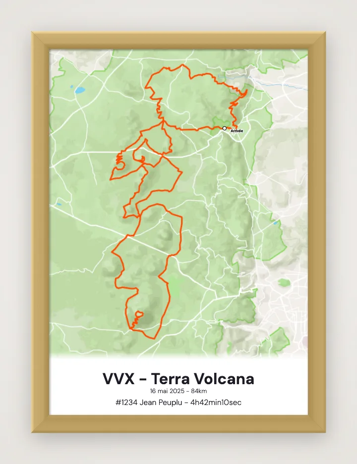 Póster VVX - Terra Volcana enmarcado