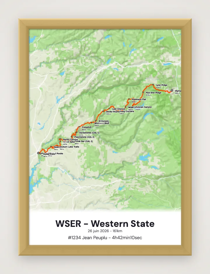 Gerahmtes Poster WSER - Western State