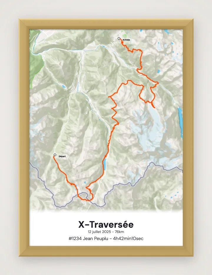 Póster X-Traversée enmarcado