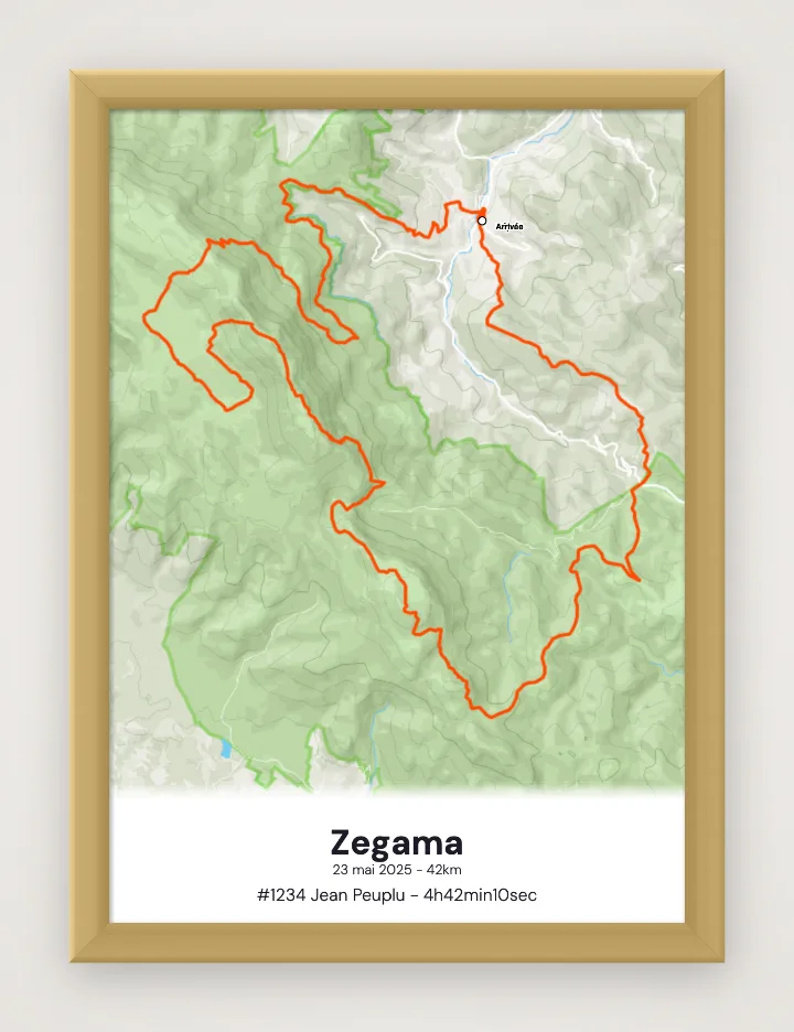 Gerahmtes Poster Zegama